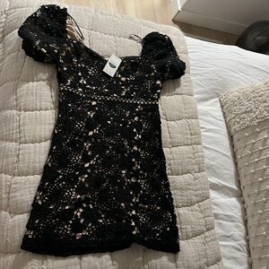 Victoria + Sophia lace mini dress